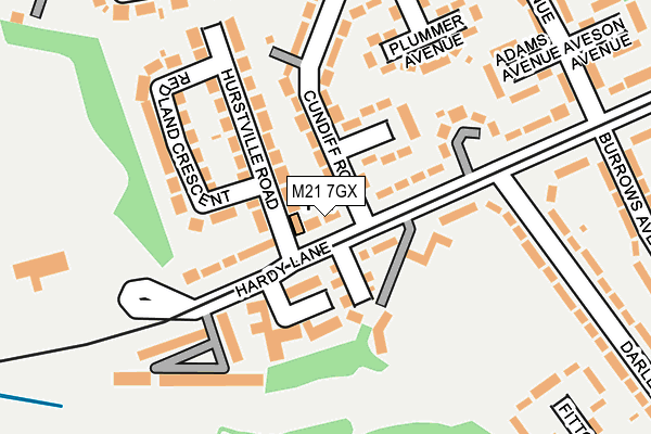M21 7GX map - OS OpenMap – Local (Ordnance Survey) M21 7GX map - OS OpenMap – Local (Ordnance Survey)