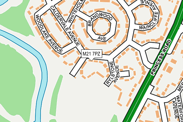 M21 7PZ map - OS OpenMap – Local (Ordnance Survey) M21 7PZ map - OS OpenMap – Local (Ordnance Survey)