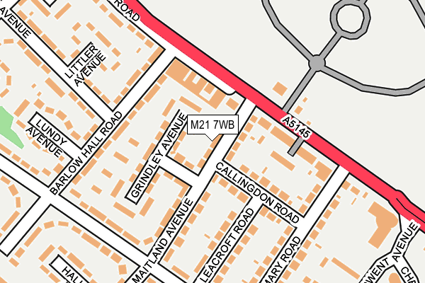 M21 7WB map - OS OpenMap – Local (Ordnance Survey) M21 7WB map - OS OpenMap – Local (Ordnance Survey)