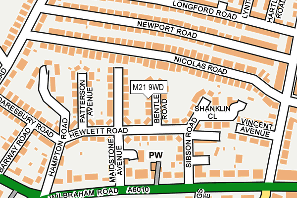 M21 9WD map - OS OpenMap – Local (Ordnance Survey) M21 9WD map - OS OpenMap – Local (Ordnance Survey)