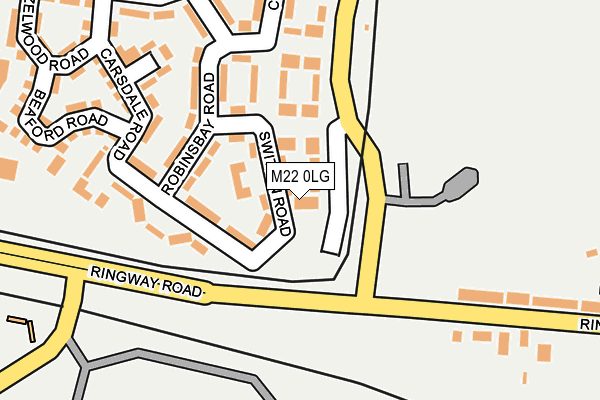 M22 0LG map - OS OpenMap – Local (Ordnance Survey) M22 0LG map - OS OpenMap – Local (Ordnance Survey)