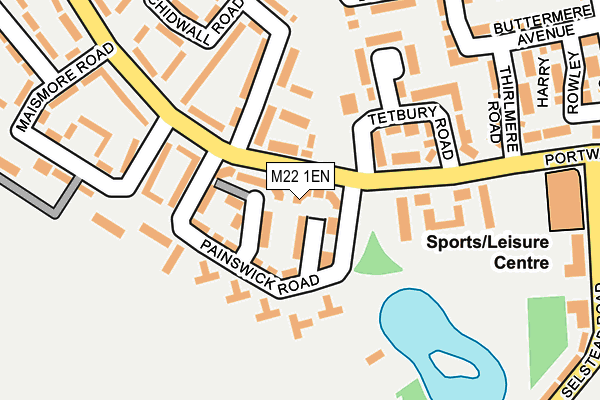 M22 1EN map - OS OpenMap – Local (Ordnance Survey) M22 1EN map - OS OpenMap – Local (Ordnance Survey)