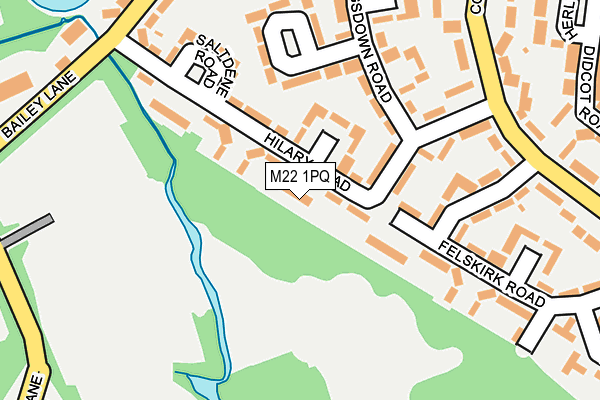 M22 1PQ map - OS OpenMap – Local (Ordnance Survey) M22 1PQ map - OS OpenMap – Local (Ordnance Survey)