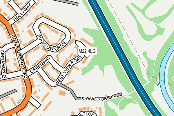 M22 4LG map - OS OpenMap – Local (Ordnance Survey) M22 4LG map - OS OpenMap – Local (Ordnance Survey)