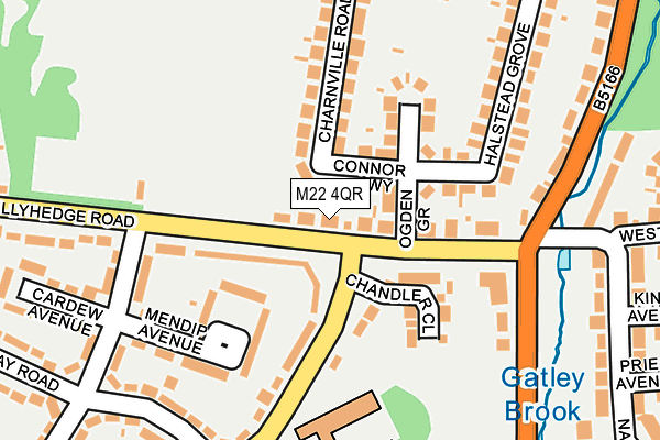 M22 4QR map - OS OpenMap – Local (Ordnance Survey) M22 4QR map - OS OpenMap – Local (Ordnance Survey)