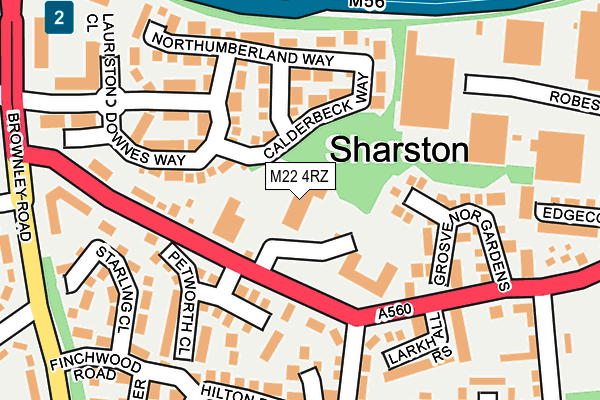 M22 4RZ map - OS OpenMap – Local (Ordnance Survey) M22 4RZ map - OS OpenMap – Local (Ordnance Survey)