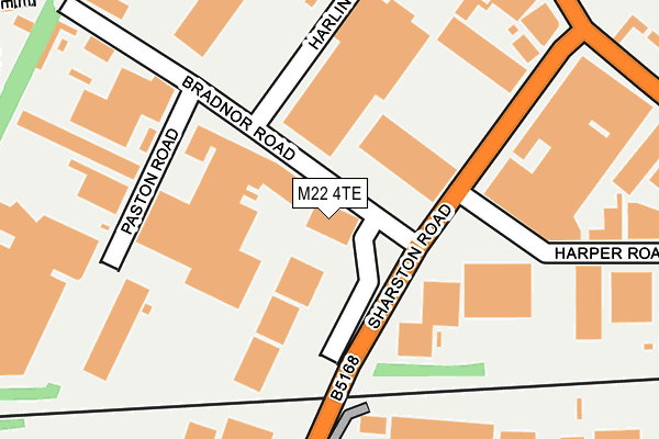 M22 4TE map - OS OpenMap – Local (Ordnance Survey) M22 4TE map - OS OpenMap – Local (Ordnance Survey)