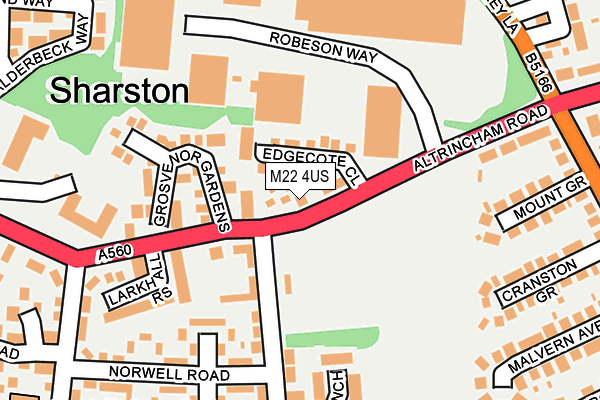 M22 4US map - OS OpenMap – Local (Ordnance Survey) M22 4US map - OS OpenMap – Local (Ordnance Survey)