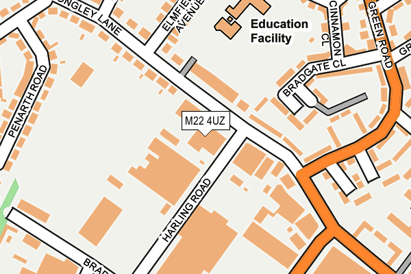 M22 4UZ map - OS OpenMap – Local (Ordnance Survey) M22 4UZ map - OS OpenMap – Local (Ordnance Survey)
