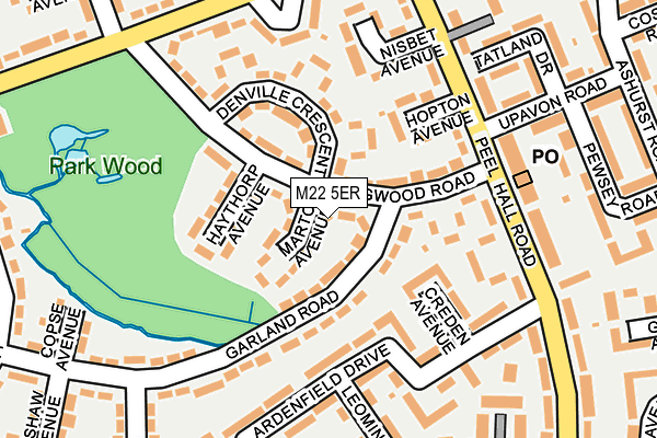 M22 5ER map - OS OpenMap – Local (Ordnance Survey) M22 5ER map - OS OpenMap – Local (Ordnance Survey)