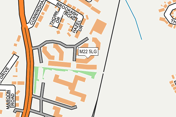 M22 5LG map - OS OpenMap – Local (Ordnance Survey) M22 5LG map - OS OpenMap – Local (Ordnance Survey)