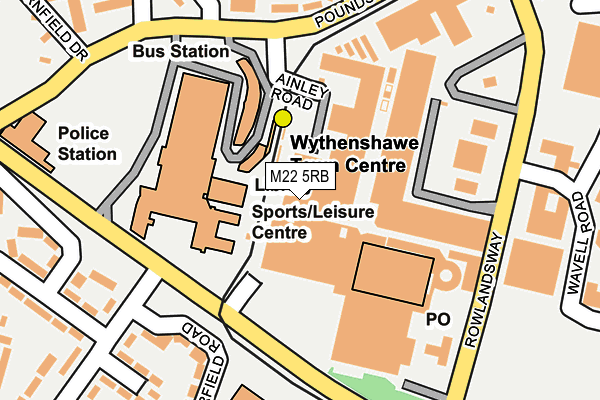 M22 5RB map - OS OpenMap – Local (Ordnance Survey) M22 5RB map - OS OpenMap – Local (Ordnance Survey)