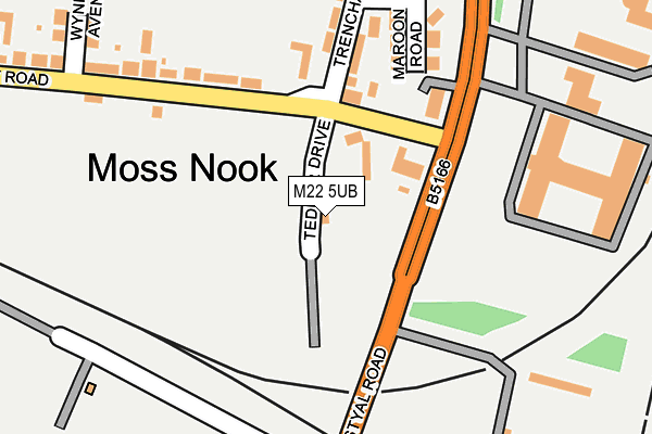 M22 5UB map - OS OpenMap – Local (Ordnance Survey) M22 5UB map - OS OpenMap – Local (Ordnance Survey)