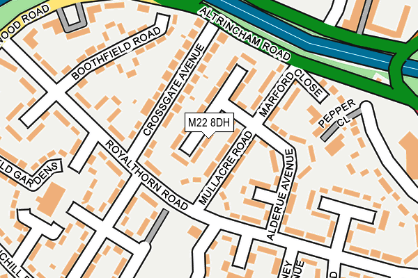M22 8DH map - OS OpenMap – Local (Ordnance Survey) M22 8DH map - OS OpenMap – Local (Ordnance Survey)