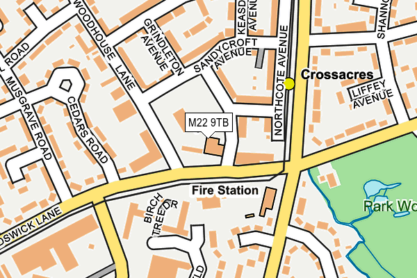 M22 9TB map - OS OpenMap – Local (Ordnance Survey) M22 9TB map - OS OpenMap – Local (Ordnance Survey)