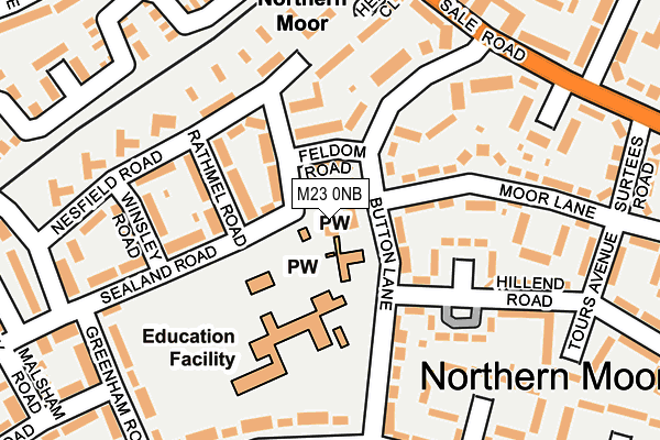 M23 0NB map - OS OpenMap – Local (Ordnance Survey) M23 0NB map - OS OpenMap – Local (Ordnance Survey)