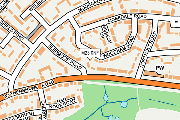M23 0NF map - OS OpenMap – Local (Ordnance Survey) M23 0NF map - OS OpenMap – Local (Ordnance Survey)
