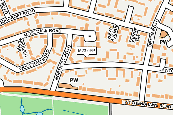 M23 0PP map - OS OpenMap – Local (Ordnance Survey) M23 0PP map - OS OpenMap – Local (Ordnance Survey)