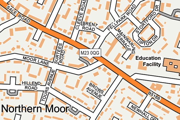 M23 0QG map - OS OpenMap – Local (Ordnance Survey) M23 0QG map - OS OpenMap – Local (Ordnance Survey)