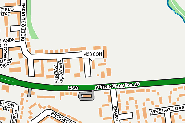 M23 0QN map - OS OpenMap – Local (Ordnance Survey) M23 0QN map - OS OpenMap – Local (Ordnance Survey)