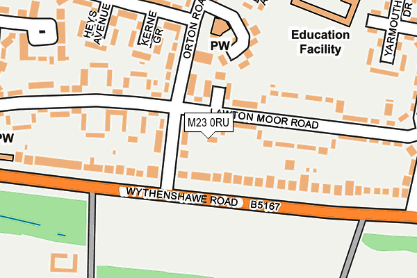 M23 0RU map - OS OpenMap – Local (Ordnance Survey) M23 0RU map - OS OpenMap – Local (Ordnance Survey)