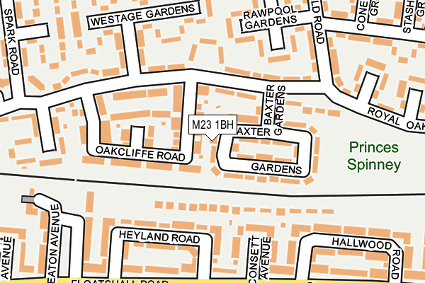 M23 1BH map - OS OpenMap – Local (Ordnance Survey) M23 1BH map - OS OpenMap – Local (Ordnance Survey)