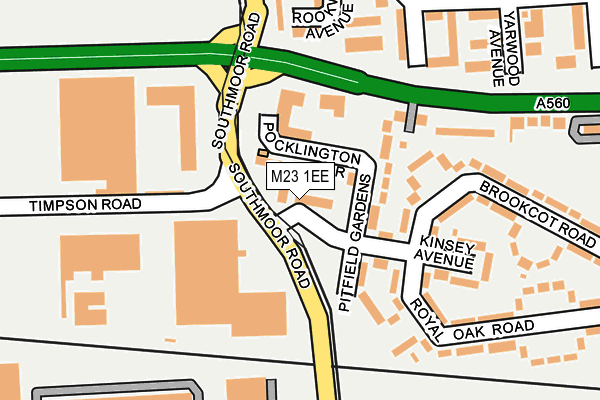 M23 1EE map - OS OpenMap – Local (Ordnance Survey) M23 1EE map - OS OpenMap – Local (Ordnance Survey)