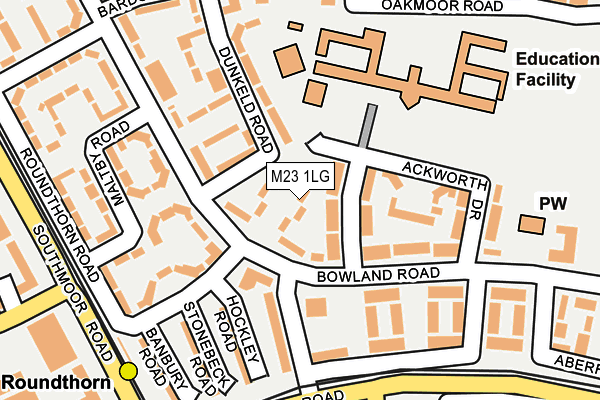 M23 1LG map - OS OpenMap – Local (Ordnance Survey) M23 1LG map - OS OpenMap – Local (Ordnance Survey)