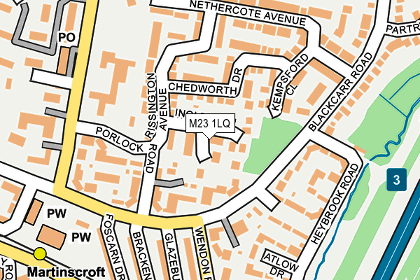 M23 1LQ map - OS OpenMap – Local (Ordnance Survey) M23 1LQ map - OS OpenMap – Local (Ordnance Survey)