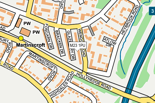 M23 1PU map - OS OpenMap – Local (Ordnance Survey) M23 1PU map - OS OpenMap – Local (Ordnance Survey)
