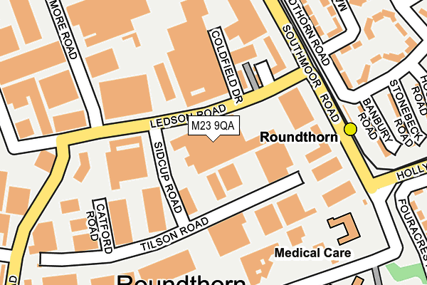 M23 9QA map - OS OpenMap – Local (Ordnance Survey) M23 9QA map - OS OpenMap – Local (Ordnance Survey)