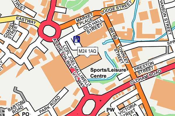 M24 1AQ map - OS OpenMap – Local (Ordnance Survey) M24 1AQ map - OS OpenMap – Local (Ordnance Survey)