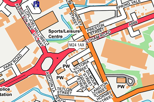 M24 1AX map - OS OpenMap – Local (Ordnance Survey) M24 1AX map - OS OpenMap – Local (Ordnance Survey)
