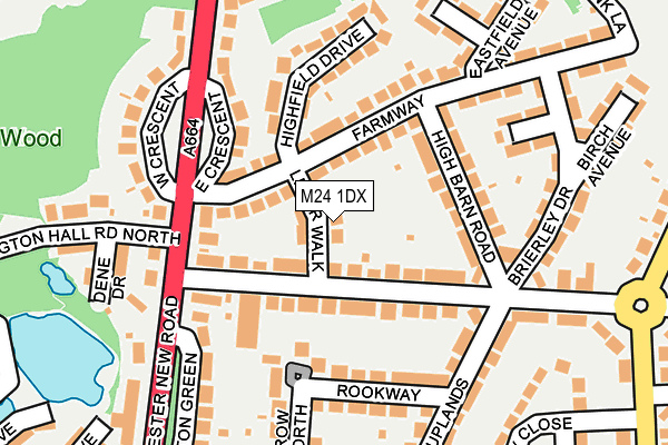 M24 1DX map - OS OpenMap – Local (Ordnance Survey) M24 1DX map - OS OpenMap – Local (Ordnance Survey)