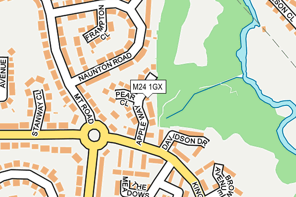 M24 1GX map - OS OpenMap – Local (Ordnance Survey) M24 1GX map - OS OpenMap – Local (Ordnance Survey)