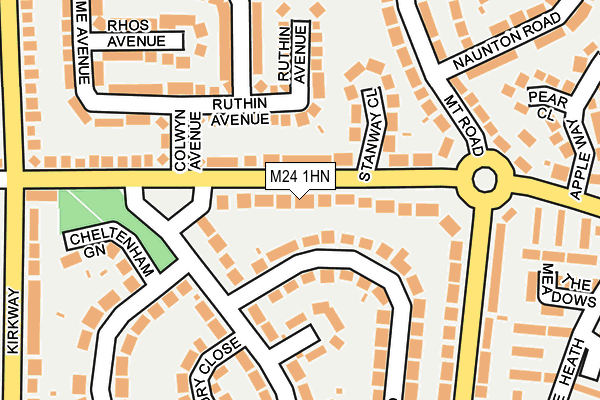 M24 1HN map - OS OpenMap – Local (Ordnance Survey) M24 1HN map - OS OpenMap – Local (Ordnance Survey)