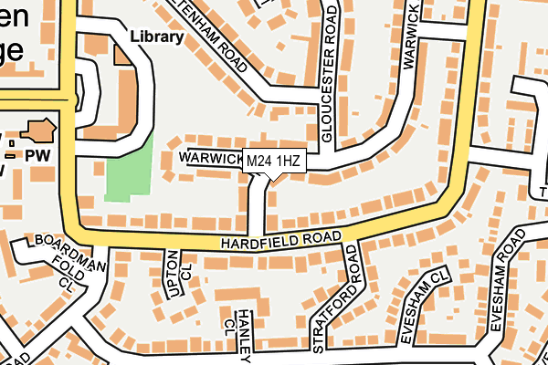 M24 1HZ map - OS OpenMap – Local (Ordnance Survey) M24 1HZ map - OS OpenMap – Local (Ordnance Survey)