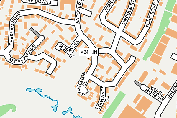 M24 1JN map - OS OpenMap – Local (Ordnance Survey) M24 1JN map - OS OpenMap – Local (Ordnance Survey)
