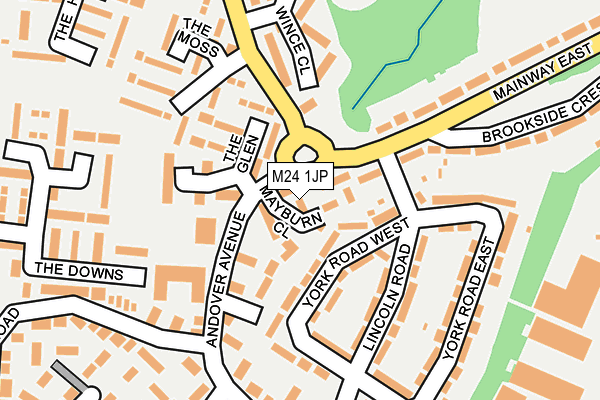 M24 1JP map - OS OpenMap – Local (Ordnance Survey) M24 1JP map - OS OpenMap – Local (Ordnance Survey)