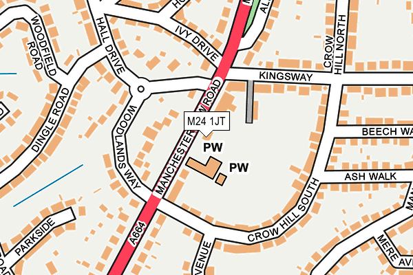M24 1JT map - OS OpenMap – Local (Ordnance Survey) M24 1JT map - OS OpenMap – Local (Ordnance Survey)