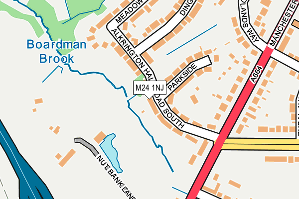 M24 1NJ map - OS OpenMap – Local (Ordnance Survey) M24 1NJ map - OS OpenMap – Local (Ordnance Survey)