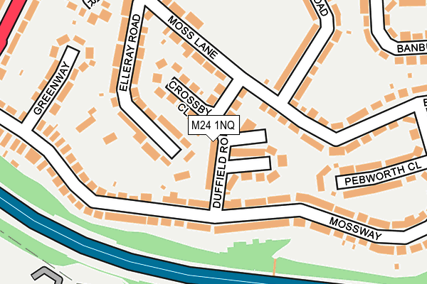 M24 1NQ map - OS OpenMap – Local (Ordnance Survey) M24 1NQ map - OS OpenMap – Local (Ordnance Survey)