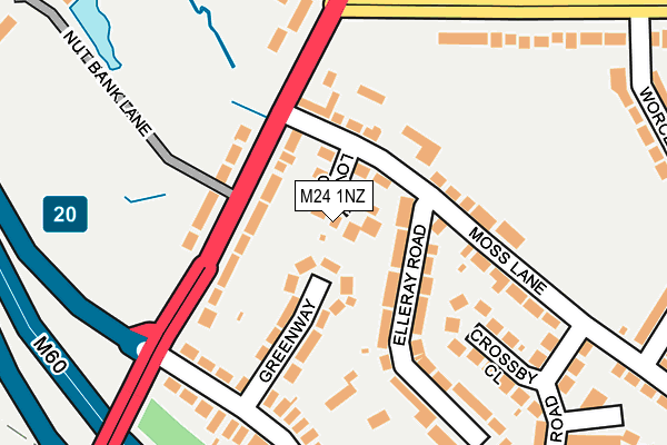 M24 1NZ map - OS OpenMap – Local (Ordnance Survey) M24 1NZ map - OS OpenMap – Local (Ordnance Survey)