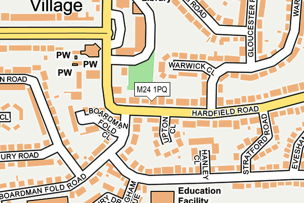 M24 1PQ map - OS OpenMap – Local (Ordnance Survey) M24 1PQ map - OS OpenMap – Local (Ordnance Survey)