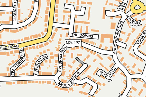 M24 1PZ map - OS OpenMap – Local (Ordnance Survey) M24 1PZ map - OS OpenMap – Local (Ordnance Survey)