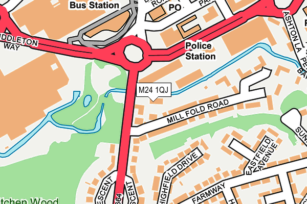 M24 1QJ map - OS OpenMap – Local (Ordnance Survey) M24 1QJ map - OS OpenMap – Local (Ordnance Survey)
