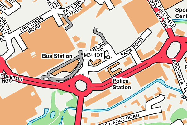 M24 1QT map - OS OpenMap – Local (Ordnance Survey) M24 1QT map - OS OpenMap – Local (Ordnance Survey)