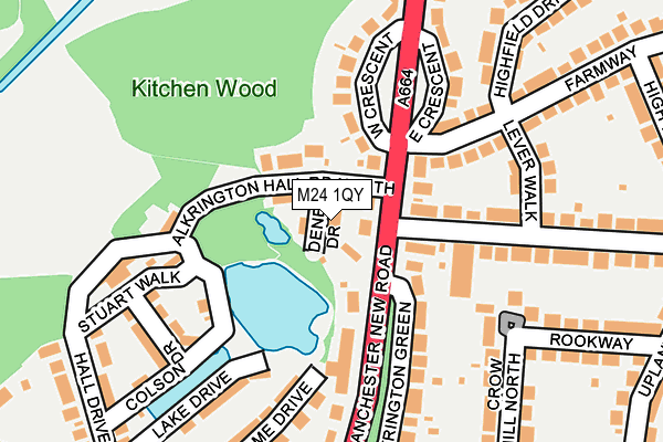 M24 1QY map - OS OpenMap – Local (Ordnance Survey) M24 1QY map - OS OpenMap – Local (Ordnance Survey)