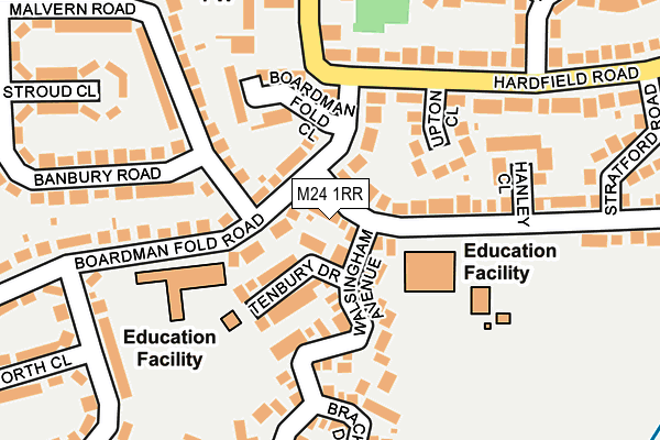 M24 1RR map - OS OpenMap – Local (Ordnance Survey) M24 1RR map - OS OpenMap – Local (Ordnance Survey)