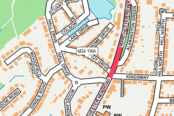 M24 1WA map - OS OpenMap – Local (Ordnance Survey) M24 1WA map - OS OpenMap – Local (Ordnance Survey)